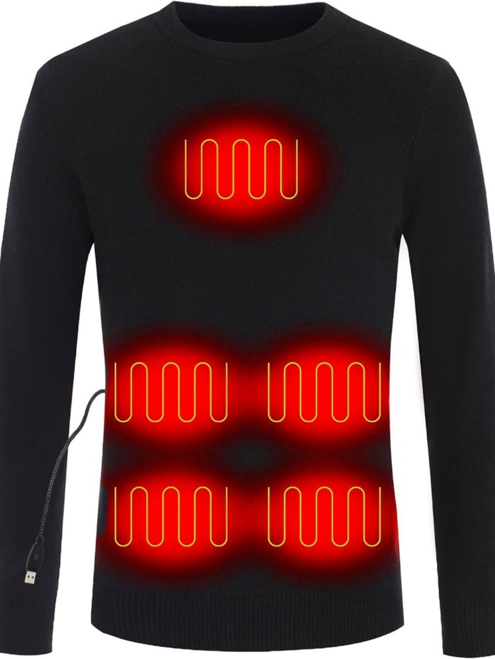 Cozy Heated Pullover Sweatshirt | Warm Apparel for Cold Weather | Batteries Not